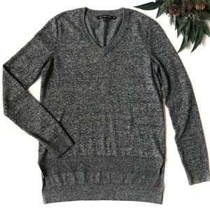 Rag & Bone Knit marled v-neck sweater